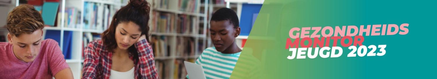 Jongeren die lezen met tekst gezondheidsmonitor Jeugd
