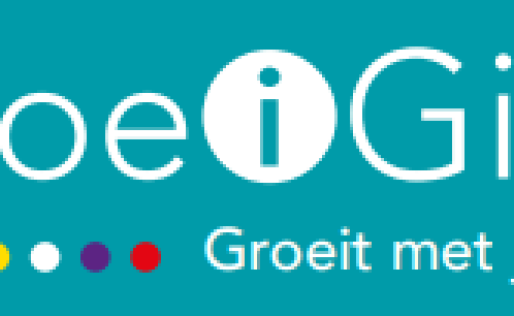 woord groeigids met gekleurde bolletjes